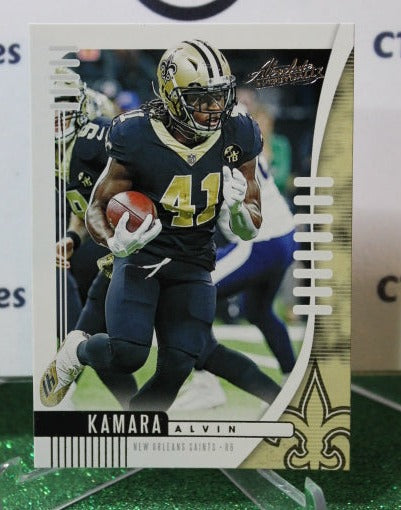 2019 PANINI ABSOLUTE ALVIN KAMARA # 77  NFL NEW ORLEANS SAINTS GRIDIRON  CARD