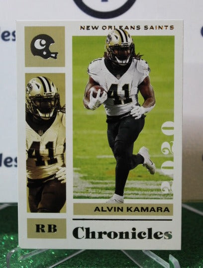 2020 PANINI CHRONICLES ALVIN KAMARA # 68  NFL NEW ORLEANS SAINTS GRIDIRON  CARD