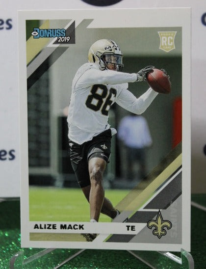 2019 PANINI DONRUSS  ALIZE MACK # 289 ROOKIE NFL NEW ORLEANS SAINTS GRIDIRON  CARD