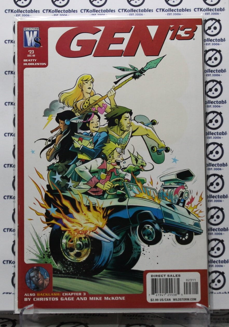 GEN 13 # 23 CAR TOON COVER NM / VF WILDSTORM  COMIC BOOK 2008