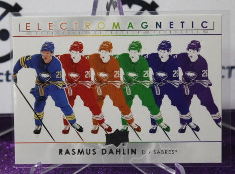 2021-22 UPPER DECK RASMUS DAHLIN # EM-27 ELECTRO MAGNETIC BUFFALO SABRES HOCKEY CARD