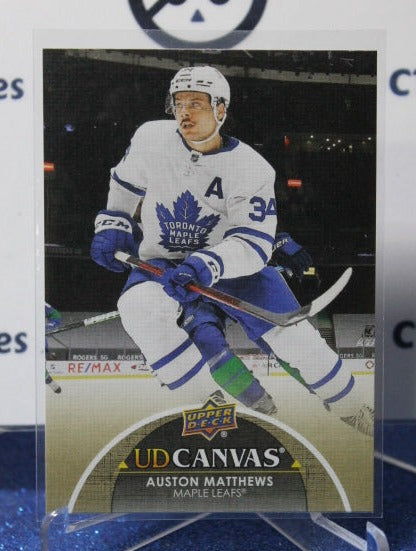 2021-22 UPPER DECK AUSTON MATTHEWS # C77 UD CANVAS TORONTO MAPLE LEAFS HOCKEY CARD