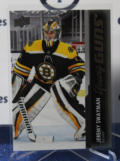 2021-22 UPPER DECK JEREMY SWAYMAN # 226 YOUNG GUNS ROOKIE BOSTON BRUINS HOCKEY CARD