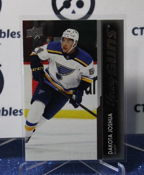 2021-22 UPPER DECK DAKOTA JOSHUA # 204 YOUNG GUNS ROOKIE ST. LOUIS BLUES HOCKEY CARD