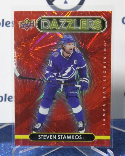 2021-22 UPPER DECK STEVEN STAMKOS # DZ-39 DAZZLERS RED TAMPA BAY LIGHTNING HOCKEY CARD