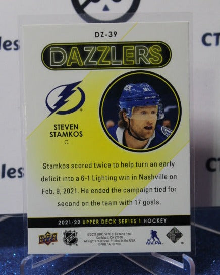 2021-22 UPPER DECK STEVEN STAMKOS # DZ-39 DAZZLERS RED TAMPA BAY LIGHTNING HOCKEY CARD