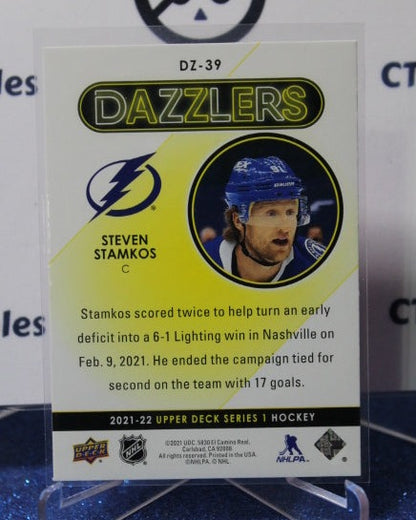 2021-22 UPPER DECK STEVEN STAMKOS # DZ-39 DAZZLERS RED TAMPA BAY LIGHTNING HOCKEY CARD