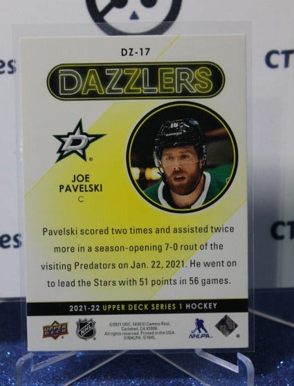 2021-22 UPPER DECK JOE PAVELSKI # DZ-17 DAZZLERS BLUE DALLAS STARS HOCKEY CARD