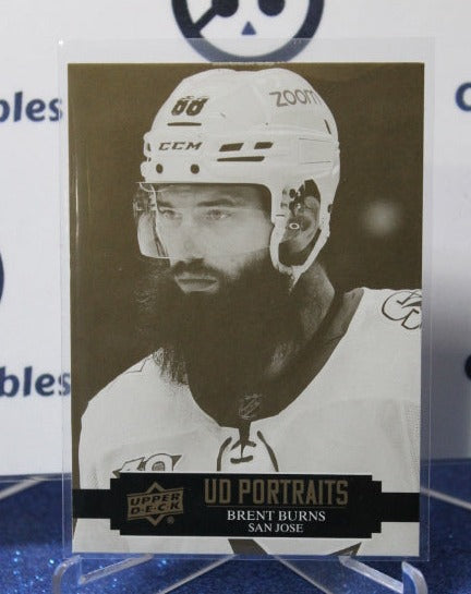 2021-22 UPPER DECK BRENT BURNS # P-22 UD PORTRAITS SAN JOSE SHARKS HOCKEY CARD