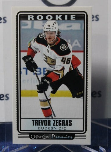 2021-22 O-PEE-CHEE PREMIER TREVOR ZEGRAS # P-40 ROOKIE ANAHEIM DUCKS HOCKEY CARD