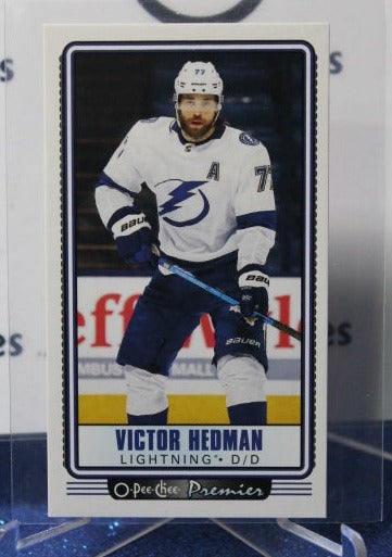 2021-22 O-PEE-CHEE PREMIER VICTOR HEDMAN # P-21 TAMPA BAY LIGHTNING HOCKEY CARD