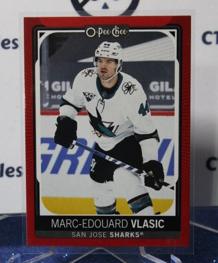 2021-22 O-PEE-CHEE MARC-EDOUARD VLASIC # 203 RED SAN JOSE SHARKS HOCKEY CARD