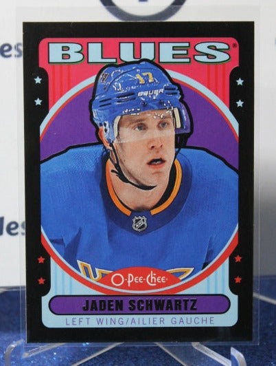 2021-22 O-PEE-CHEE JADEN SCHWARTZ # 92 ST. LOUIS BLUES 096/100 HOCKEY CARD