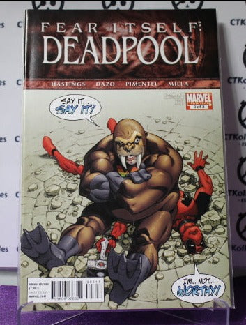 DEADPOOL # 3 FEAR ITSELF   MARVEL COMIC BOOK  MATURE READERS 2011