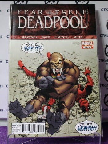 DEADPOOL # 3 FEAR ITSELF   MARVEL COMIC BOOK  MATURE READERS 2011