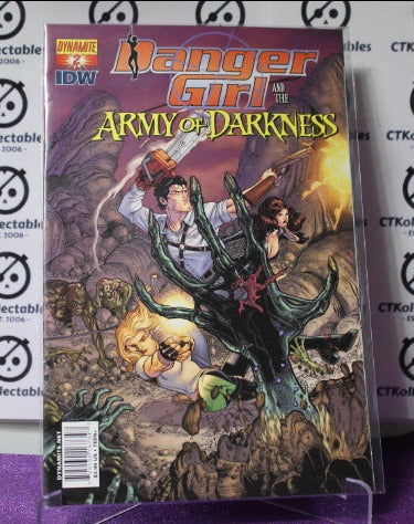 DANGER GIRL AND THE ARMY OF DARKNESS # 2  DYNAMITE / IDW COMICS C COVER  COMIC BOOK 2011
