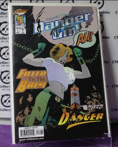 DANGER GIRL  # 3 CLIFFHANGER / IMAGE COMICS VARIANT COMIC BOOK 1998