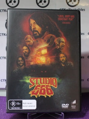 2022  STUDIO 666  HORROR MOVIE FOO FIGHTERS DVD  PREOWNED