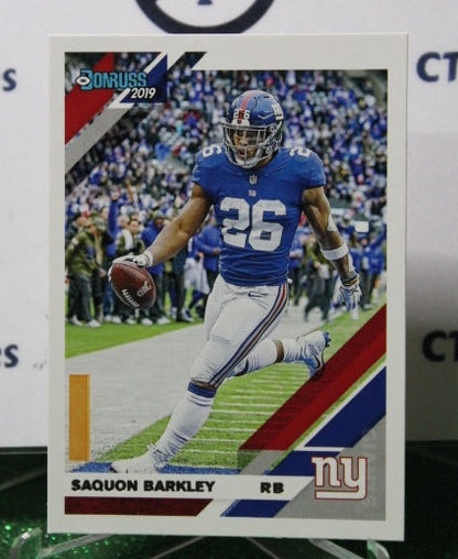 2019 PANINI DONRUSS SAQUON BARKLEY # 179 NFL NEW YORK GIANTS GRIDIRON  CARD