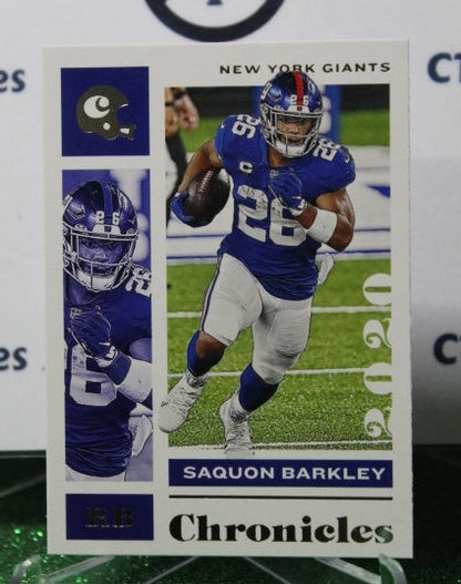 2020 PANINI CHRONICLES SAQUON BARKLEY # 71 NFL NEW YORK GIANTS GRIDIRON  CARD
