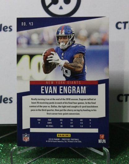 2019 PANINI PRESTIGE EVAN ENGRAM # 43 NFL NEW YORK GIANTS GRIDIRON  CARD