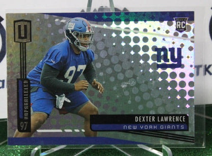 2019 PANINI UNPARRALLELED DEXTER LAWRENCE # 216 ROOKIE NFL NEW YORK GIANTS GRIDIRON  CARD