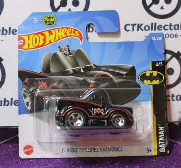BATMAN MATTEL HOT WHEELS SHORT CARD BLACK 78/250 BATMOBILE 3/5 DIE CAST WARNER BROS. DC COMICS 2022