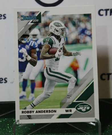 2019 PANINI DONRUSS ROBBY ANDERSON # 187 NFL NEW YORK  JETS GRIDIRON  CARD