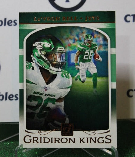 2019 PANINI DONRUSS  Le'VEON BELL # GK-6 GRIDIRON KINGS NFL NEW YORK  JETS GRIDIRON  CARD