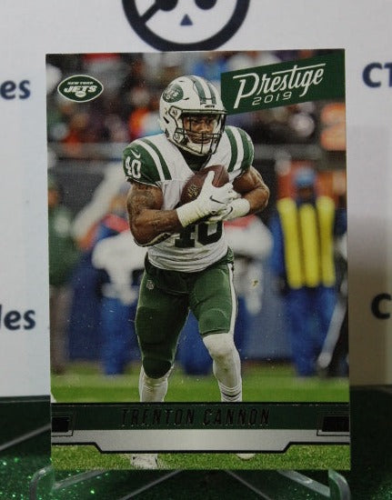 2019 PANINI PRESTIGE TRENTON CANNON  # 86 NFL NEW YORK  JETS GRIDIRON  CARD