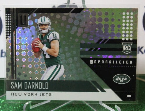 2018 PANINI UNPARALLELED  SAM DARNOLD  # 206 ROOKIE NFL NEW YORK  JETS GRIDIRON  CARD