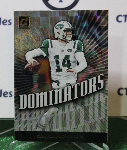 2019 PANINI DONRUSS SAM DARNOLD # DOM-18 DOMINATORS NFL NEW YORK  JETS GRIDIRON  CARD