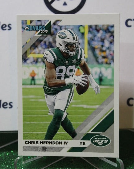 2019 PANINI DONRUSS CHRIS HERNDON IV # 192 NFL NEW YORK  JETS GRIDIRON  CARD