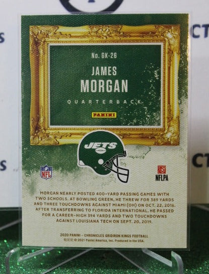 2020 PANINI CHRONICLES GRIDIRON KINGS JAMES MORGAN # GK- 26 ROOKIE  NFL NEW YORK  JETS GRIDIRON  CARD