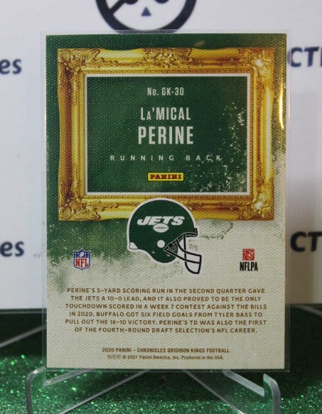 2020 PANINI CHRONICLES GRIDIRON KINGS La'MICAL PERINE # GK- 30 ROOKIE  NFL NEW YORK  JETS GRIDIRON  CARD