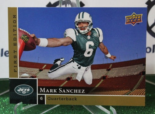 2009  UPPER DECK MARK SANCHEZ # 189 GOLD NFL NEW YORK  JETS GRIDIRON  CARD