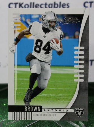 2019 PANINI ABSOLUTE ANTONIO BROWN # 49   NFL OAKLAND RAIDERS GRIDIRON  CARD