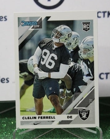 2019 PANINI DONRUSS CLELIN FERRELL # 254 ROOKIE NFL OAKLAND RAIDERS GRIDIRON  CARD