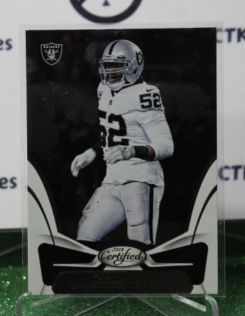 2019 PANINI CERTIFIED KHALIL MACK # 70 NFL OAKLAND RAIDERS GRIDIRON  CARD