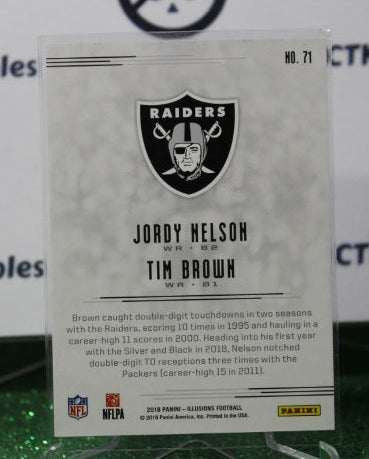 2018 PANINI ILLUSIONS JORDY NELSON # 71 NFL OAKLAND RAIDERS GRIDIRON  CARD