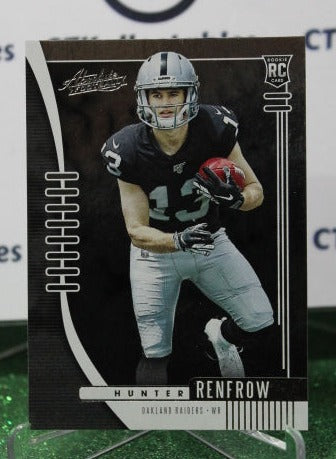 2019 PANINI ABSOLUTE HUNTER RENFROW # 120 ROOKIE NFL OAKLAND RAIDERS GRIDIRON  CARD