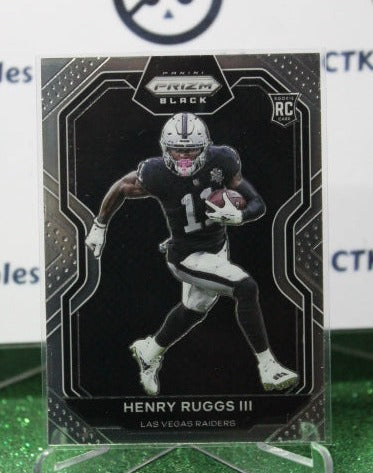 2020 PANINI CHRONICLES PRIZM HENRY RUGGS III  # PB-15 ROOKIE BLACK  NFL OAKLAND RAIDERS GRIDIRON  CARD