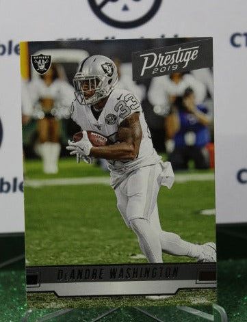 2019 PANINI PRESTIGE DeANDRE WASHINGTON # 83 NFL OAKLAND RAIDERS GRIDIRON  CARD