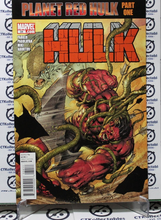 HULK # 34 PLANET RED HULK MARVEL  NM  COMIC BOOK 2011