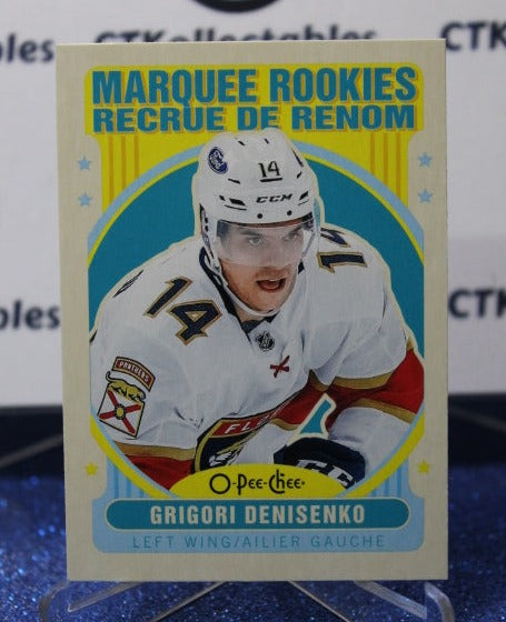 2021-22 O-PEE-CHEE GRIGORI DENISENKO # 533 MARQUEE ROOKIES FLORIDA PANTHERS NHL HOCKEY CARD