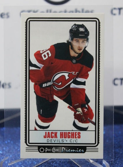 2021-22 O-PEE CHEE PREMIER JACK HUGHES # P-9 TALLBOYS NEW JERSEY DEVILS  NHL HOCKEY TRADING CARD