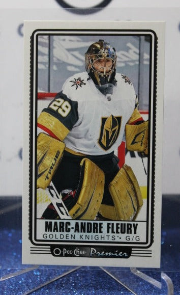 2021-22 O-PEE-CHEE PREMIER MARC-ANDRE FLEURY # P-31 TALLBOYS GOALTENDER  NHL GOLDEN KNIGHTS HOCKEY CARD