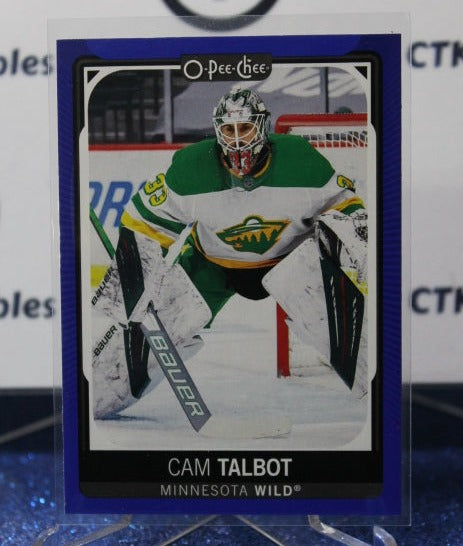 2021-22 O-PEE-CHEE CAM TALBOT # 362 BLUE PARALLEL GOALTENDER MINNESOTA WILD  NHL HOCKEY CARD