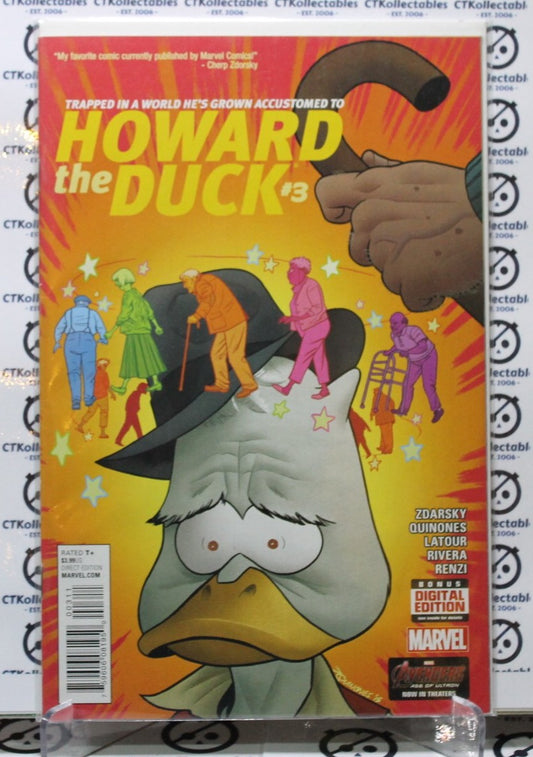 HOWARD THE DUCK # 3 NM MARVEL COMIC BOOK  2016