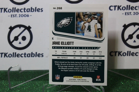 2018 PANINI SCORE JAKE ELLIOTT # 268 NFL PHILADELPHIA EAGLES GRIDIRON  CARD